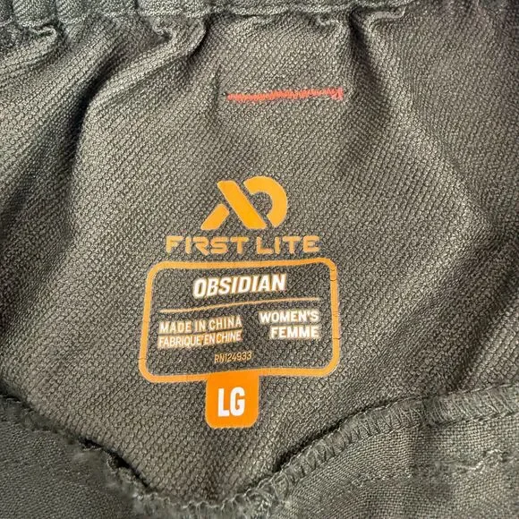 First Lite Obsidian Wool Green Pants Outdoor Hunting Tactical Camp Women Size L - Picture 10 of 14